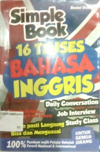 Image of SIMPLE BOOK 16 TENSES BAHASA INGGRIS